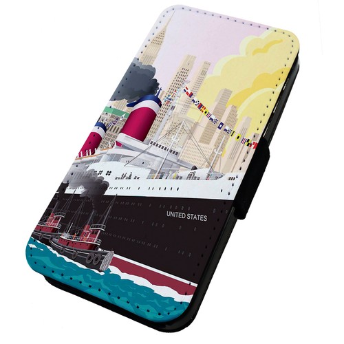 Clear print flip clip - clear,